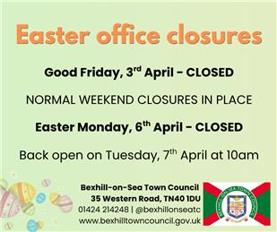 Easter Weekend Office Closures